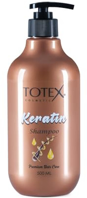 TOTEX Premium Keratin-Shampoo 500 ml | Premium Haarpflege Unisex Schnelle Reparatur von Schäden