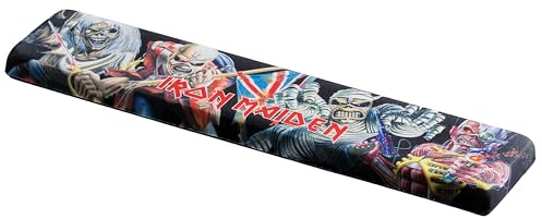 Subsonic Iron Maiden handledsstöd för tangentbord, minnesskum, ergonomisk design, personlig present Iron Maiden