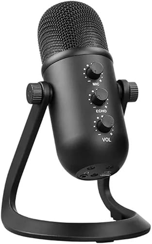 ZWYUAN Professional Condenser Microphone Studio USB Microphone Suitable for PC/Phone Video Singing Recording Microphone Stand