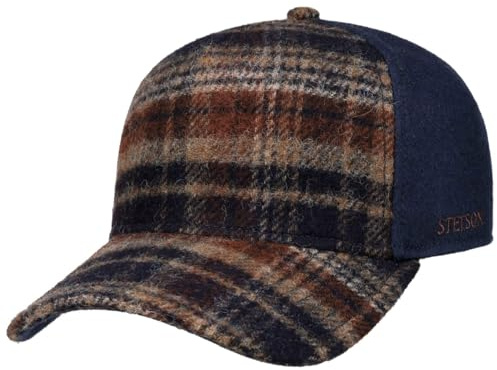 Stetson Wool Check Gorra Trucker Cuadros Multicolor Cierre Snapback Hombre Otono Invierno