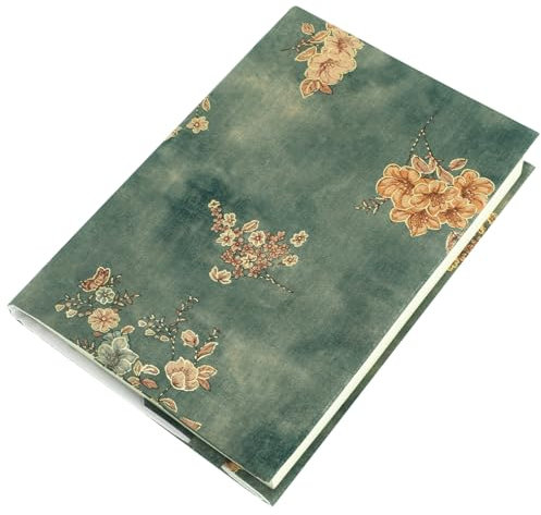 Garneck Buchhülle Für Notizbücher Schutzhülle Mit Zusätzlichen Fächern Für Visitenkarten Ausweise Und Bankkarten Dekorative Buchumschlag Im Blumenmuster Für Alltag Und Geschenke