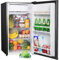 Upstreman 91L Under Counter Fridge with Chiller Box, Single Door Small Fridge, Adjustable Thermostat, Mini Refrigerator for Bedroom, Office, Dorm, BR321(Black)
