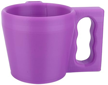 BOXOB Recipiente para Helado con Asa, Termo Reutilizable de Plástico Soporte Cuchara Mantiene las Manos Calientes Apto para la Mayoría de Pintas (Morado)