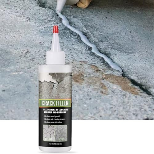 Crack Filler 2LB Asphalt Black, para rellenar grietas en caminos y carreteras, rápido y fácil de aplicar (1)