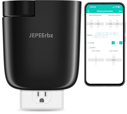 Aroma Diffuser Ohne Wasser, Steckdosen Diffusor, Intelligente Steuerung via Bluetooth-App, Abdeckung bis zu 500 ft²