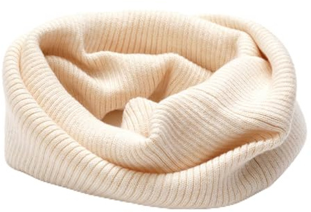 YWTAENOH Bufandas de cachemir para hombres y mujeres, calentador de cuello, bufandas de punto con bucle circular, bufandas gruesas de cuello infinito, beige, Talla única