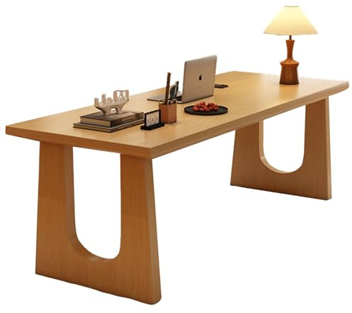 XIGOUZIQU Escritorio de computadora Mesa Gaming Montaje Sencillo con Patas de Resistente Montaje Sencillo con Patas de Resistente(Khaki,120cm(47.24in))