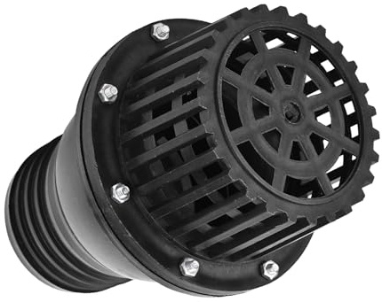 RiToEasysports Clapet de Pied de Pompe, Clapet Inférieur Anti-retour en PVC Noir pour le Contrôle de l'eau avec des Tailles de 1,5 Pouces, 2 Pouces, 2,5, 3, 4, Empêche le Reflux pour un