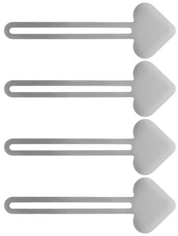 Operitacx 4pcs Stainless Steel Art Paint Tube Squeezer Set, Heart-shaped Metal Tube Roller for Artists, Paint, Cream, Cosmetic and Hair Dye Dispensing Tool for Easy Extrusion