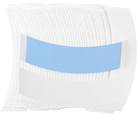 36 Piezas Cinta Adhesiva Doble Cara para Pelucas y Prótesis Capilares, Pegamento en Cinta Impermeable e Invisible para Lace Front y Extensiones, Sujeción Fuerte y Duradera, Azul