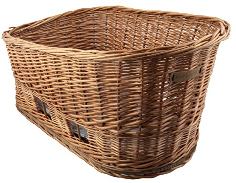 Basil Pasja Hundefahrradkorb - MIK inkl. - 30L - Kissen - Natural