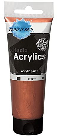 PAINT IT EASY NEU Studio Acrylfarbe, Akademie Qualität, 250 ml, Kupfer