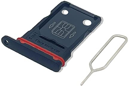 Eonpam Tiroir Carte SIM pour (Oneplus 8 Pro) Support Qualité d'origine Remplacement Plateau Memory SD Slot Carte SIM avec Aiguille SIM(Noir)