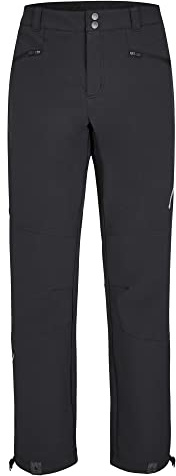 Ziener Herr NERUDO Softshell-byxor | Skitour, Nordic, vindtät, elastisk, funktionell, svart, 48