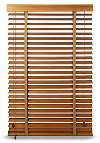 Jalousette Holz,Jalousien Für Das Home Office,Fensterläden,Jalousetten Aus Echtholz,Verdunkelung/Wärmedämmung/Atmungsaktiv Jalousie,Leicht Anzubringende,50mm Lamellen,W×H-110x100cm/43x39.5in