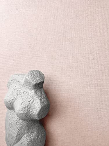 Newroom Vliestapete Rosa Uni Textiloptik Kinderzimmer Pastell Tapete | zartes Rosa mit warmem Unterton, feine Leinenstruktur, matt, skandinavisch, ansatzfrei, Wandtapete Schlafzimmer