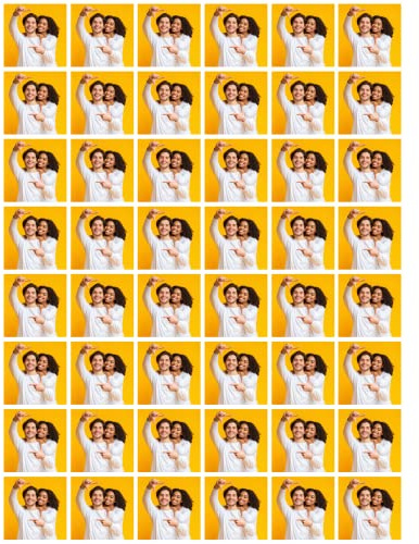 Bedruckte Oblaten - quadratisch individuell mit eigenem Foto in verschiedenen Größen Premium (3 cm - 48 Stück)