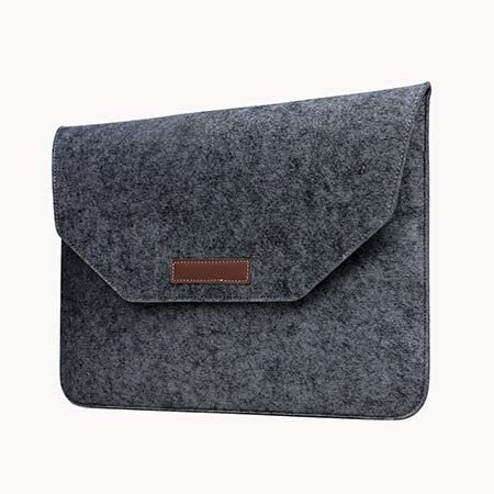 EMFYL 1fortunate phone accessories For 13.3 Inch, Laptop Bag Soft Bussiness Wood Felt Sleeve Bag Case For Laptop 11 12 13 15 (Color : Black, Size : All Laptop 12 inch)