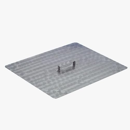 BSR-Grillen passender Pfannendeckel aus hochwertigem Edelstahl für 2er Pfanne/Gasgrill | Abmessung, ca. 46 x 51 cm | Abdeckung für Bräterpfanne | Grill | ideale Abdeckung für unsere Grillpfannen