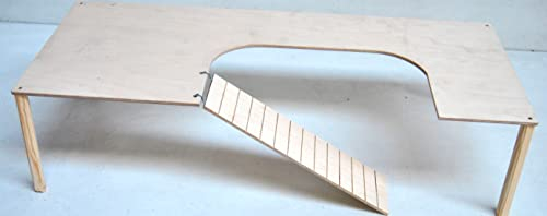 Ollesch Climba 60 - Holzetage für Nager - Hamsteretage - Hochstand - Leiter - Nagerzubehör (M)