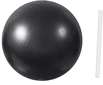 rockible Petite Balle de Yoga Pilates Ball Workout Ball Core Ball pour Travailler la Salle de Gym à Domicile, Noir