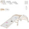 MAMOI® Struttura di arrampicata per interni 3 in 1 SET. Arco di arrampicata Montessori con cuscini, parco giochi indoor 1-3 anni e scivolo per bambini.
