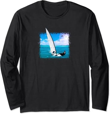 Optimist Schlauchboot Segelboot Liebhaber Laser Segeln Langarmshirt