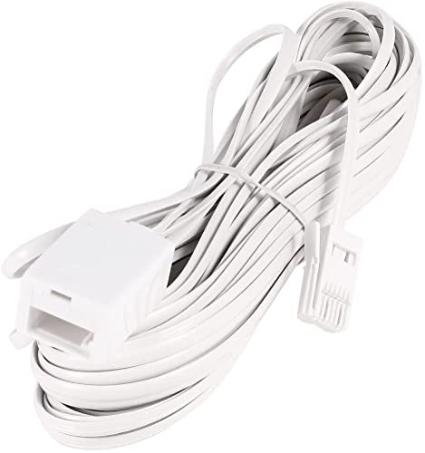 XYWHPGV Cavo di prolunga ADSL per modem telefonico B-T- maschio a femmina, 15 M 50 piedi(3e16e 8a876 d6679 6b02e 99828 ac0e2