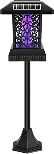 TEmkin Lámpara Solar antimosquitos, lámpara antimosquitos eléctrica Recargable antimosquitos con Panel Solar, lámpara USB usada para Exteriores e Interiores (4)