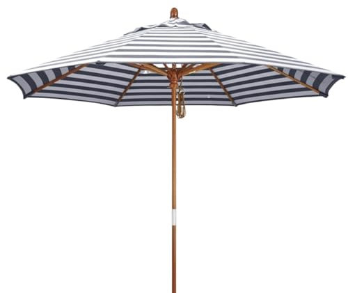 RUVOO Parasol Balcon Exterieur Parasol de Jardin Parapluie D'extérieur Pour Patio, Table, Marché, Pour Jardin, Terrasse, Arrière-cour, Sans Base Parasol de Marché Parasol Plage(Blue)