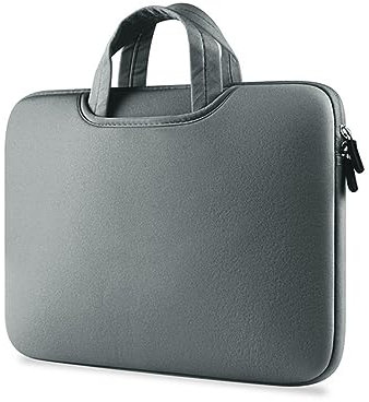 Bunte und plüschige Laptoptasche für Arbeit und Unterricht Beamer Taschen (Grey, 16)