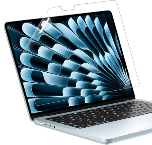MasiBloom 15 Screen Protector for MacBook Air 15.3 Inches 2025 M4 Chip Model A3241 Anti-Fingerprint & Scratch-Resistant 5H Hardness Laptop Protector for MacBook Air Accessories 2 Pack (Matte)