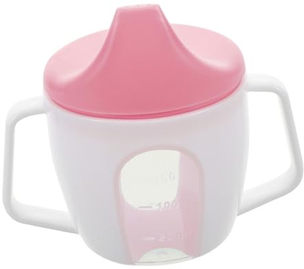 Toyvian Schnabelbecher für Kleinkinder aus Pp mit Griff und Skala Bruchsicher und Sicher für Babys Einfaches Design als Reisegeschirr für Kinder