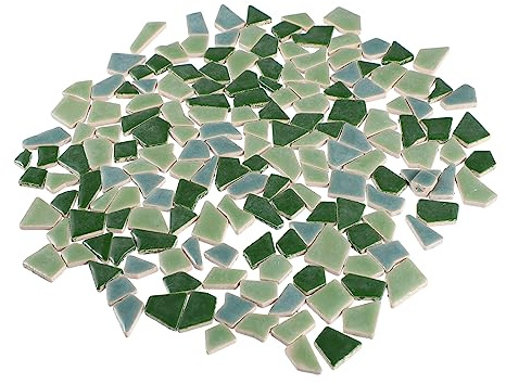 Holibanna 200g Mosaik Fliesen Keramik Bunt Diy-stein Unregelmäßig Geformt Für Basteln Und Kunstprojekte Glasierte Oberfläche Leuchtende Farben