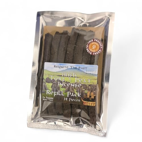 Irish Turf/Peat Incense Refill Pack - 12 Pc - The Authentic Smell of Ancient Ireland