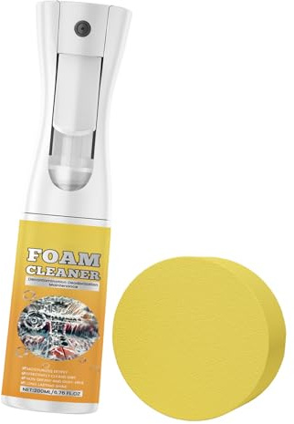 Detergente multiuso in schiuma per interni auto con spugna multifunzione detergente in schiuma per sedili cruscotti e cura della vernice multiuso