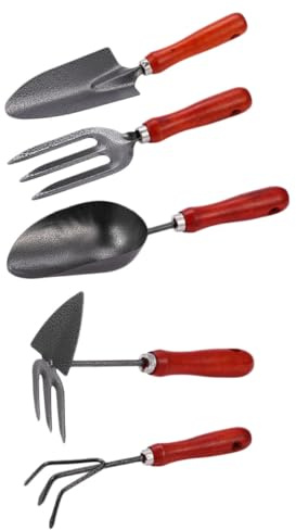 UPKOCH Outils de Jardin Râteau Binette Pelle pour Jardinage Extérieur Outil Polyvalent pour Désherbage et Travail du Sol