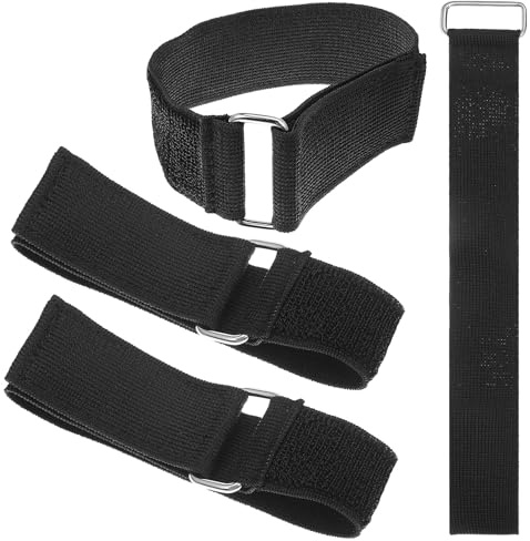 OSALADI 4 piezas Cinchas Elásticas con Hebilla Resistente Correas Ajustables para Sujeción de Carga y Organización Multipropósito de Reutilizables y Duraderas para Cables y Equipaje