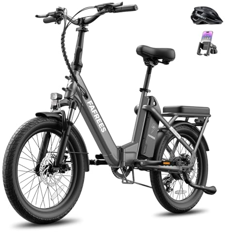 Fafrees E Bike Klapprad 20 Zoll, Elektrofahrrad 250W 25km/h, E-Bike Herren/Damen 36V Abnehmbarer Akku, Pedelec Drehmomentsensor, Reichweite 100-200km, F20 Flex
