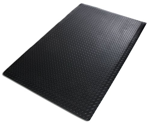 Anti-Ermüdungsmatte Heavy Duty | Arbeitsplatzmatte | Riffelblech-Struktur | Schwarz | 60x90 cm