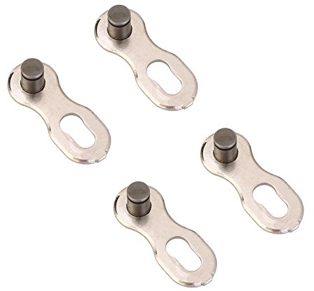 Kettenschloss 11Fach,Fahrradkettenglied,2 Paar Schnellverschluss Fahrradkettenverbinder Magica Steel Montana Kettengliedverbindung Für 11-Fach Kette(Silber)