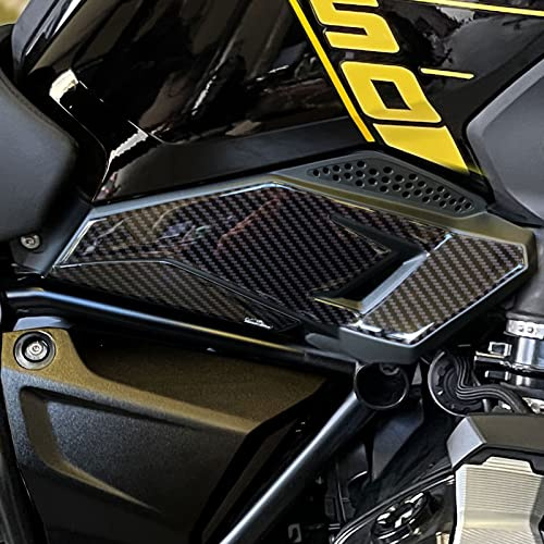 Resin Bike Aufkleber für Motorrad Kompatibel mit Bmw R 1250 GS Triple Black - Edition 40th 2021-2024. Rahmenschutz vor Stößen und Kratzern. Paar 3D-Harzklebstoff - Stickers - Made in Italy