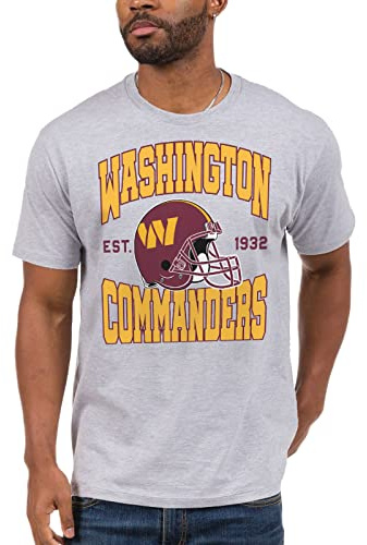 Junk Food NFL - Washington Commanders Team Helmet Adult SS T-Shirt