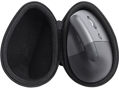 co2CREA Hard Travel Case for Logitech Lift Vertical Ergonomic Mouse | Shockproof EVA Shell with lightweight Hand Strap for Outdoor Travel, Case Only