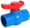 Bumdenuu 40Mm X 40 Mm Deslice Puerto Completo Rojo Manija Palanca U-Pvc Válvula de Bola Azul