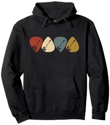Gitarren-Auswahl-Geschenk für Gitarristen Retro Vintag Pullover Hoodie