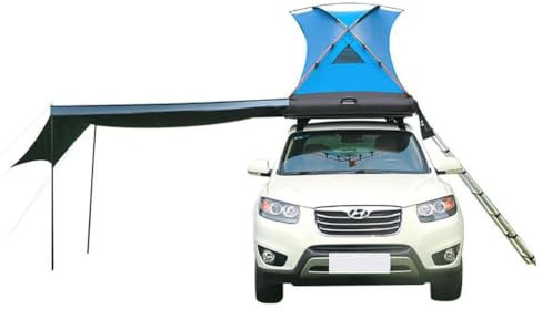 Sport Tent 2 Man Inflatable Car Roof Top Tents with Pump and Awing,4 Season Waterproof and Sun Resitant Camping Dome Roof Top Tents Camping Tent for SUV, Truck and Universal Car