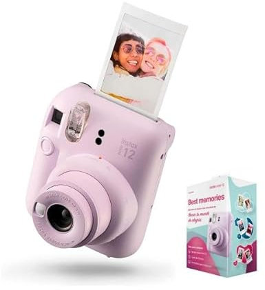 Fujifilm Kit Best Memories Instax Mini 12 Lilac Purple/Cámara Instantánea