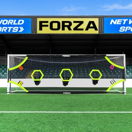 FORZA Pro+ Fußball-Zielwände [6 Größen] │ Mehrere Zielzonen │ Fußballtrainingsausrüstung