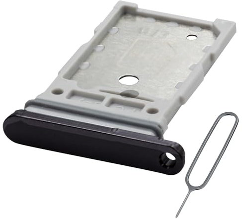 MMOBIEL Vassoio Porta Scheda Dual SIM Compatibile con Samsung Galaxy S23 / S23 Plus - Sostituzione Supporto Scheda Doppia SIM - Porta SIM – incl. Estrattore SIM e Anello di Gomma Impermeabile - Nero